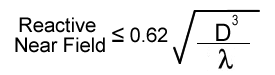 Reactive near field formula